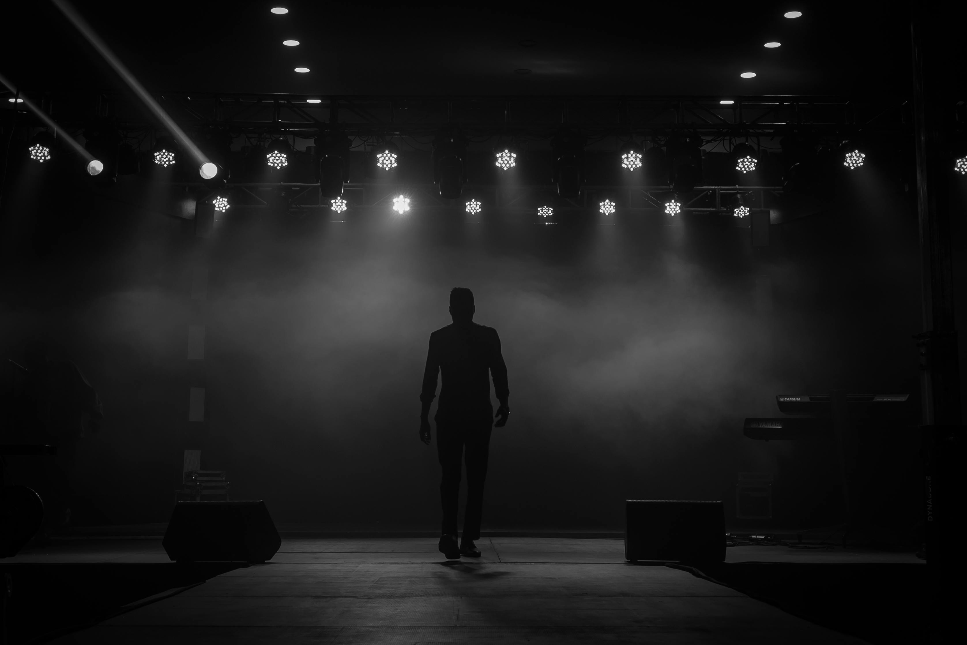 Dark stage background